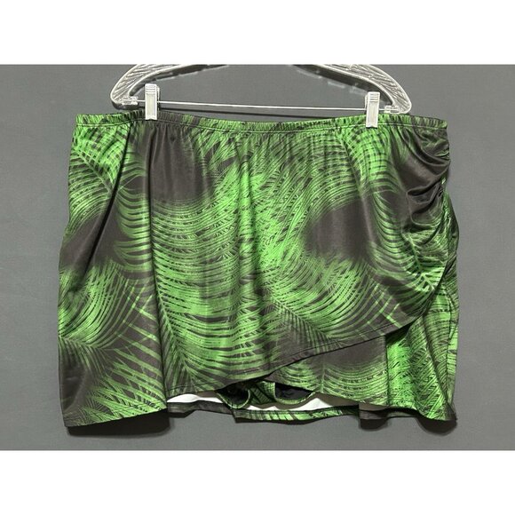 Cacique Breezy Palm 2pc Swim Set Bikini Top 44DD Skirted Bikini Bottom 22 - Picture 12 of 16